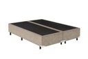 Ver imagem 2 de Base Box Casal Bipartido Suede Bege 28x69x188