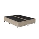 Ver imagem 2 de Base Box Casal Bipartido Suede Bege 28x69x188