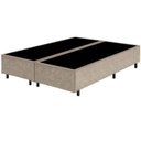 Ver imagem 3 de Base Box Casal Bipartido Suede Bege 28x69x188