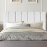 Cabeceira Estofada Cama Casal 140cm Lídia Suede e Frame Branco - 2