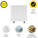 Ver imagem 4 de Cabeceira Estofada Cama Casal 140cm Lídia Suede e Frame Branco