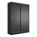 Ver imagem 5 de Guarda-roupa Solteiro 2 Portas de Correr Harry 135 Cm - Preto