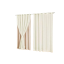 Ver imagem 1 de Cortina Blackout 100% com voil 2,80x2,70 Para Trilho Suíço:PALHA