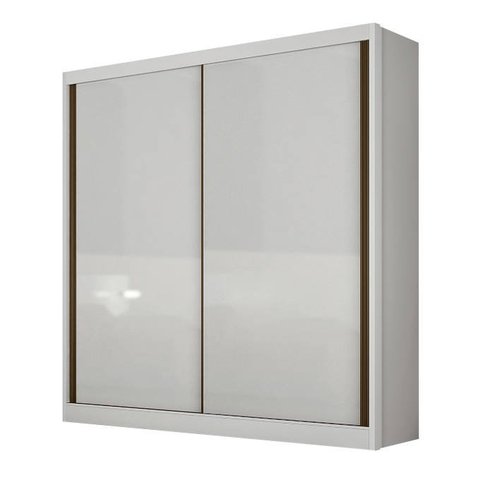 Guarda Roupa Solteiro 2 Portas 3 Gavetas - Toledo-branco - Móveis Novo Horizonte