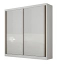 Ver imagem 1 de Guarda Roupa Solteiro 2 Portas 3 Gavetas - Toledo-branco - Móveis Novo Horizonte