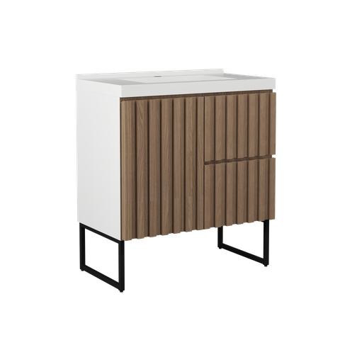 Gabinete para Banheiro com Pé Ferrara 80 Cm
