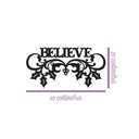 Ver imagem 2 de Believe com Ramos 40cmx20cm - Cria Arte Laser Dourado