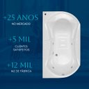 Ver imagem 5 de Banheira Retangular Rayana com Hidro em Acrílico - 127v