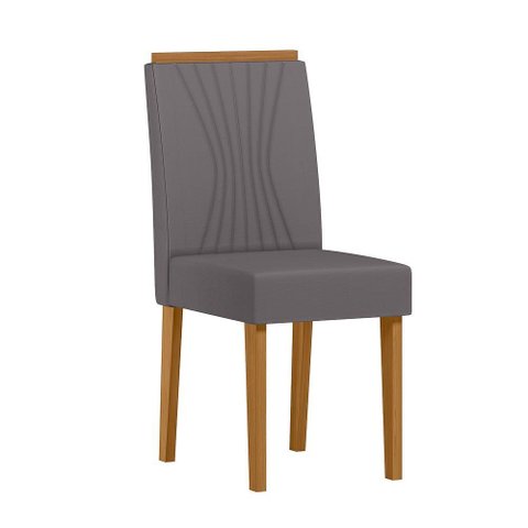 Cadeira Sala Jantar Cecilia Kit 2 Ype/veludo Cinza