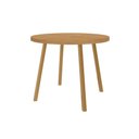 Ver imagem 1 de Mesa Jantar Stellar 1599 Madeirado/Aço 100cm Dourado Carraro