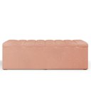 Ver imagem 5 de Calçadeira Recamier Baú para Cama de Casal Queen Dália 195x50 Cm W01 Linho Rosê - Lyam