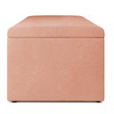 Ver imagem 4 de Calçadeira Recamier Baú para Cama de Casal Queen Dália 195x50 Cm W01 Linho Rosê - Lyam