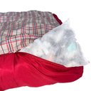 Ver imagem 4 de Cama Pet Onix Médio Quadrada Impermeável: Bella Xadrez Vermelho