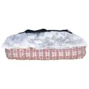 Ver imagem 5 de Cama Pet Onix Médio Quadrada Impermeável: Bella Xadrez Vermelho