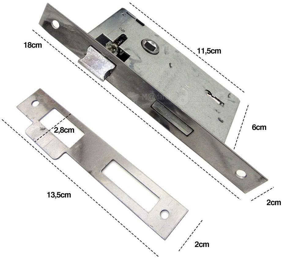 Porta Lisa Desmontada Completa Bat 14cm C/ Guarnição 210x82 - 3