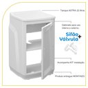 Ver imagem 3 de Gabinete para Lavandera com Tanque Astra 22 Litros Cor:branco