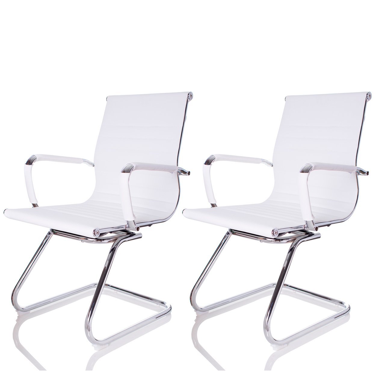 Cadeira Fixa Interlocutor Charles Eames Esteirinha 11a: Branca/2 - 1
