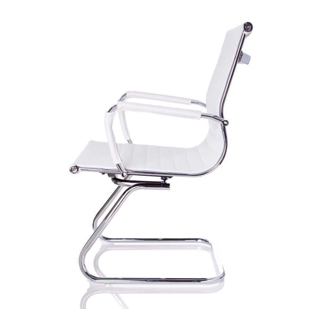 Cadeira Fixa Interlocutor Charles Eames Esteirinha 11a: Branca/2 - 3