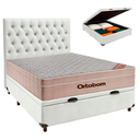 Ver imagem 1 de Kit Cabeceira + Cama Box Bau + Colchão Casal Molas Ensacadas Airtech Ortobom