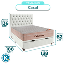 Ver imagem 2 de Kit Cabeceira + Cama Box Bau + Colchão Casal Molas Ensacadas Airtech Ortobom