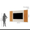 Ver imagem 3 de Painel Vertex (Piazza) Ripado 237 cm Off White/Naturalle Mavaular