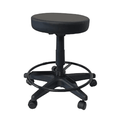 Ver imagem 1 de Cadeira Mocho sem Encosto - Base Preta + Aro Regulagem:preto