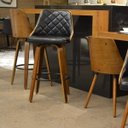 Ver mais imagens de Banqueta para Cozinha Alta Giratória Madeira Maciça Milão