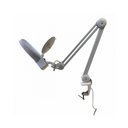 Ver imagem 4 de Lupa Mesa Bancada Profissional Led Lente Cristal Ótico Bivolt Aumento 8x Fixador Morsa Lp-700