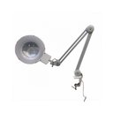 Ver imagem 5 de Lupa Mesa Bancada Profissional Led Lente Cristal Ótico Bivolt Aumento 8x Fixador Morsa Lp-700