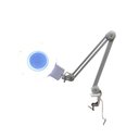Ver imagem 3 de Lupa Mesa Bancada Profissional Led Lente Cristal Ótico Bivolt Aumento 8x Fixador Morsa Lp-700