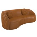 Ver imagem 1 de Sofá 3 Lugares para Sala Living Olimpo 288 Cm M03 Couríssimo Whisky - Lyam Decor