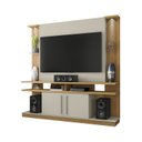 Ver imagem 3 de Estante Home para TV até 60 Polegadas  com Led e Prateleiras de Vidro York