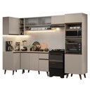 Ver imagem 2 de Armário de Cozinha Completa de Canto 385cm Crema Nice Madesa 03 Crema