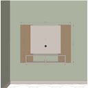 Ver imagem 5 de Painel Ripado para TV até 42 Polegadas 120cmx90cm 2 Nichos Navi