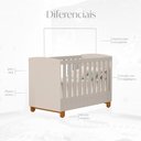 Ver imagem 7 de Quarto de Bebê Completo Berço 2 em 1, Cômoda e Guarda Roupa MDF Apolo Reller Areia Fosco