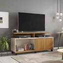 Ver imagem 5 de Rack para TV até 52 Polegadas 136cm 5 Rodízios Topázio Branco