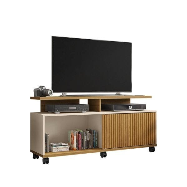 Rack para TV até 52 Polegadas com 5 Rodízios Topázio - 6