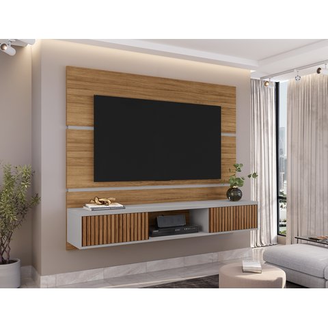 Painel para TV até 65 Polegadas 160CMX136CM 2 Portas Âmbar Marrom