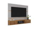 Ver imagem 3 de Painel para TV até 65 Polegadas 160CMX136CM 2 Portas Âmbar Bege