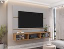 Ver imagem 7 de Painel para TV até 65 Polegadas 160CMX136CM 2 Portas Âmbar Bege