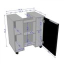 Ver imagem 6 de Gabinete de Coluna 1 Porta Pequin Branco/Ripado