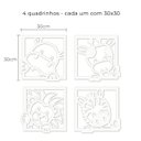 Ver imagem 6 de Quadro Decorativos Aplique Infantil Bichinhos Safari Baby