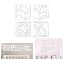 Ver imagem 1 de Quadro Decorativos Aplique Infantil Bichinhos Safari Baby