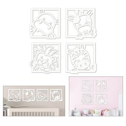 Quadro Decorativos Aplique Infantil Bichinhos Safari Baby - 1