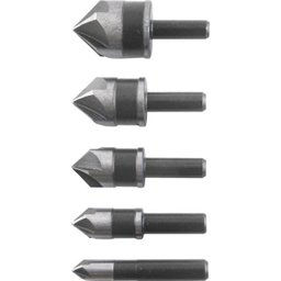 ESCAREADOR AÇO RAPIDO 1/4 A 3/4 JOGO COM 5 PECAS VONDER - 3