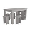 Conjunto Mesa com Nichos e 4 Bancos - 2