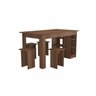 Conjunto Mesa com Nichos e 4 Bancos - 3