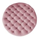 Ver imagem 2 de Puff Amora 70 Cm Suede Marrom Slk Decor Amara Rosa Claro