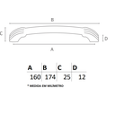 Ver imagem 4 de Puxador Tellus IL 2098 - Cromado - 160MM