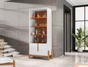 Ver imagem 1 de Cristaleira Lizz Branco/cedro - Casa D Móveis